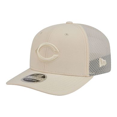 Men's New Era Light Beige Cincinnati Reds Color Pack 9SEVENTY Trucker Adjustable Hat