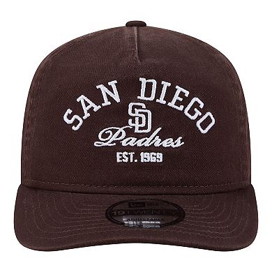 Men's New Era Brown San Diego Padres Stacked 19TWENTY Adjustable Hat