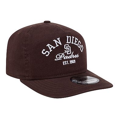 Men's New Era Brown San Diego Padres Stacked 19TWENTY Adjustable Hat