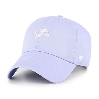 Women's '47 Purple Detroit Lions Base Runner Ballpark Clean Up Adjustable Hat