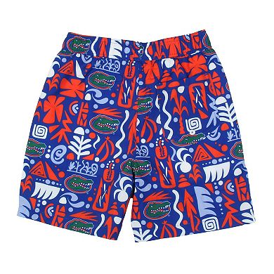 Toddler Wes & Willy Royal Florida Gators Allover Print Swim Shorts