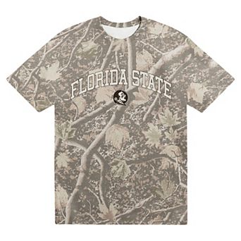 Men's Uscape Apparel Camo Florida State Seminoles Back Bay Heavyweight T-Shirt