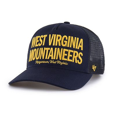 Men's '47 Navy West Virginia Mountaineers Contemporary Hitch Trucker Adjustable Hat
