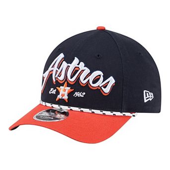 Men's New Era Navy/Orange Houston Astros Team Loyal 9FORTY M-Crown Adjustable Hat