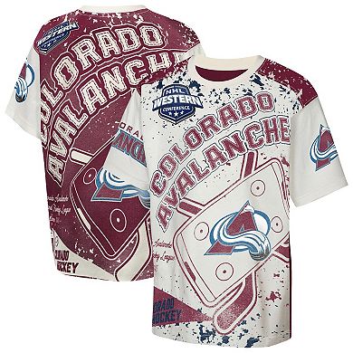 Youth Outerstuff Cream Colorado Avalanche Top Player T-Shirt