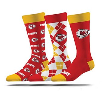 Unisex Strideline Kansas City Chiefs Business Knit Crew Socks Three-Pack Set