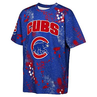 Youth Outerstuff Royal Chicago Cubs Y2 Tech Stadium Lights T-Shirt