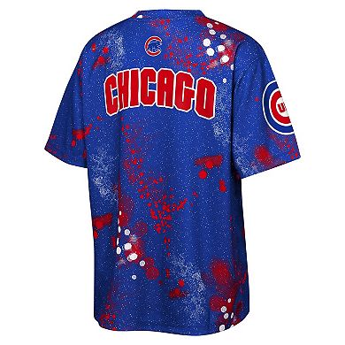 Youth Outerstuff Royal Chicago Cubs Y2 Tech Stadium Lights T-Shirt