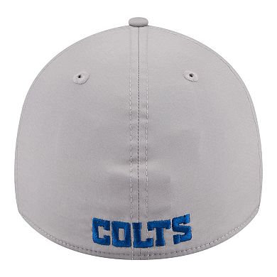 Men's New Era Gray Indianapolis Colts Perforated 39THIRTY Flex Hat