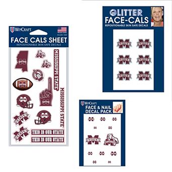 WinCraft Mississippi State Bulldogs 4" x 7" Waterless Tattoos Set