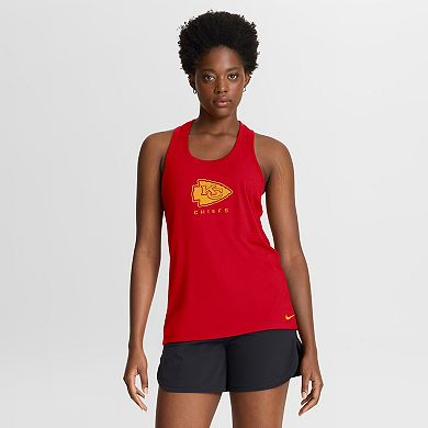 Women's Nike Red Kansas City Chiefs Hurry Up Tri-Blend Dri-FIT Tank Top