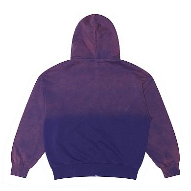 Men's b2Ss Purple Phoenix Suns Block Letter Full-Zip Hoodie