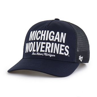 Men's '47 Navy Michigan Wolverines Contemporary Hitch Trucker Adjustable Hat