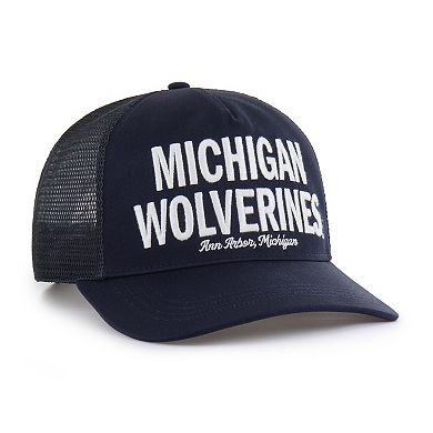 Men's '47 Navy Michigan Wolverines Contemporary Hitch Trucker Adjustable Hat