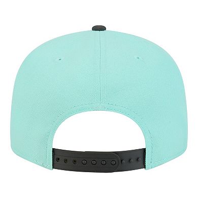 Men's New Era Turquoise/Charcoal Chicago Blackhawks Two-Tone Color Pack 9FIFTY Snapback Hat