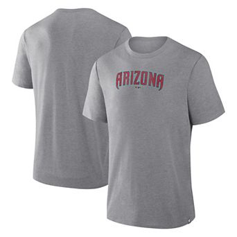 Men's Fanatics Heather Gray Arizona Diamondbacks Play Tribute Tri-Blend T-Shirt