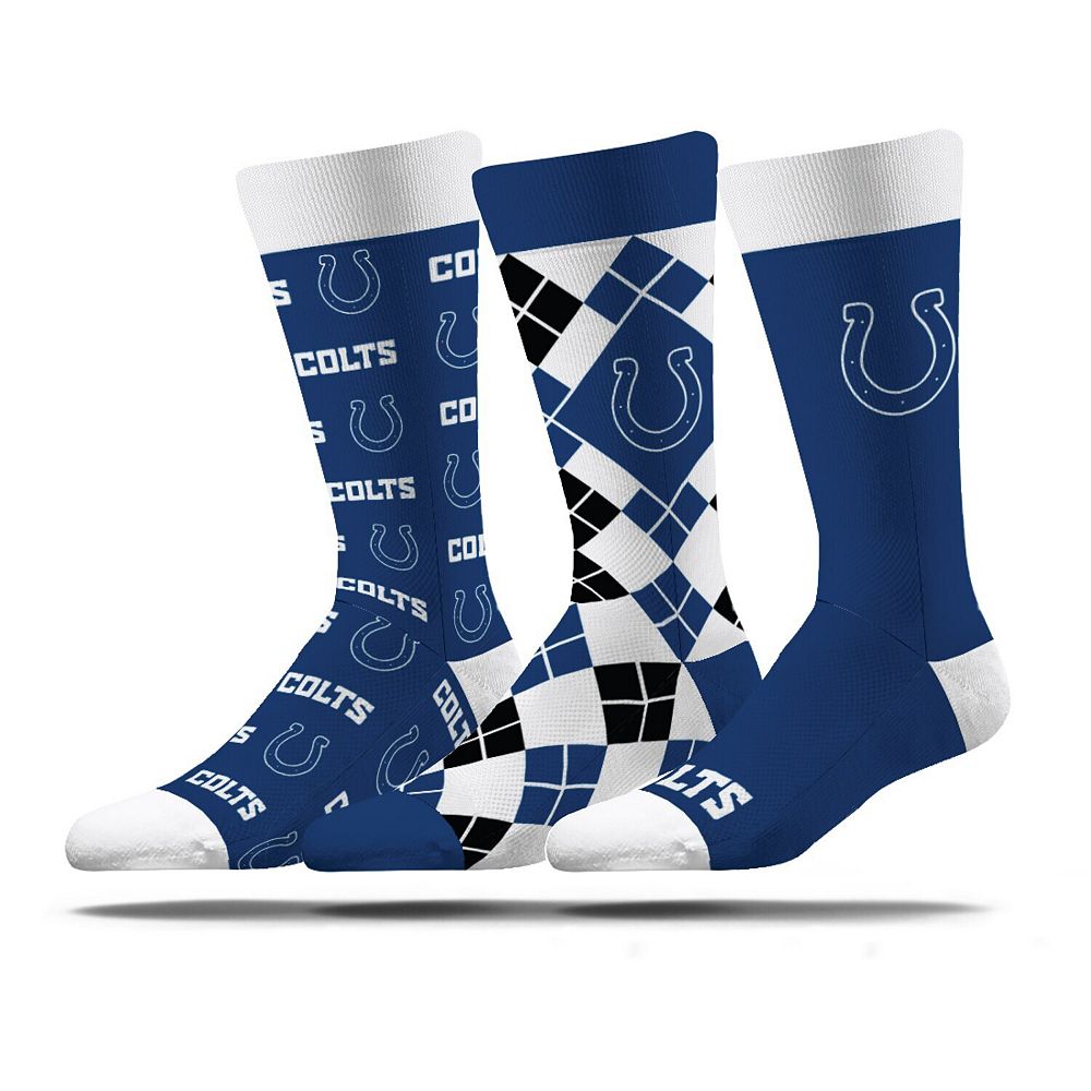 Unisex Strideline Indianapolis Colts Business Knit Crew Socks Three ...