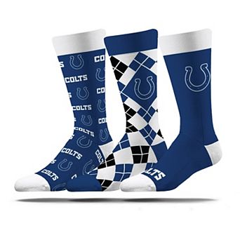 Unisex Strideline Indianapolis Colts Business Knit Crew Socks Three-Pack Set