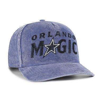 Men's '47 Blue Orlando Magic Reclaim Snow Wash Corduroy Adjustable Hitch Hat