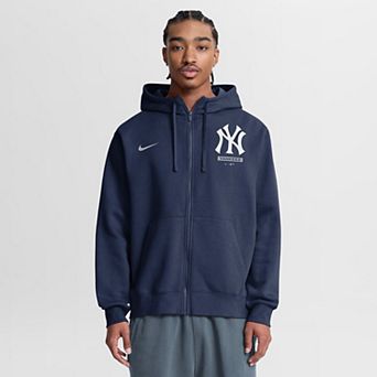 Men's Nike Navy New York Yankees Primetime Lockup Full-Zip Hoodie