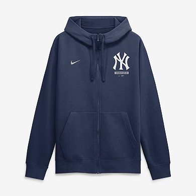 Men's Nike Navy New York Yankees Primetime Lockup Full-Zip Hoodie