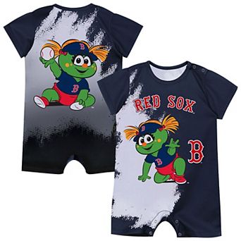 Newborn Outerstuff Navy Boston Red Sox Baby Mascot Bodysuit