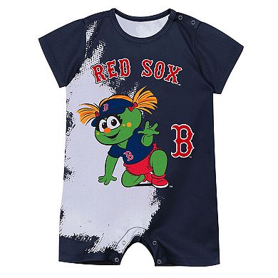 Newborn Outerstuff Navy Boston Red Sox Baby Mascot Bodysuit