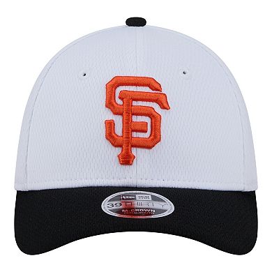 Youth New Era White/Black San Francisco Giants Baseball 39THIRTY M-Crown Flex Hat