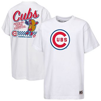 Youth Mitchell & Ness White Chicago Cubs Cooperstown Concession T-Shirt