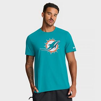 Men's Nike Aqua Miami Dolphins Essential Logo T-Shirt