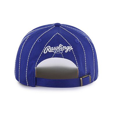 Men's '47 x Rawlings Royal Milwaukee Brewers Pinstripe Hitch Adjustable Hat
