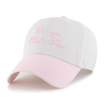 Women's '47 White/Pink Chicago White Sox Gelato Two-Tone Clean Up Adjustable Hat