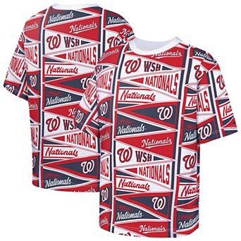 Youth Outerstuff Red Washington Nationals All-Over Pennant T-Shirt