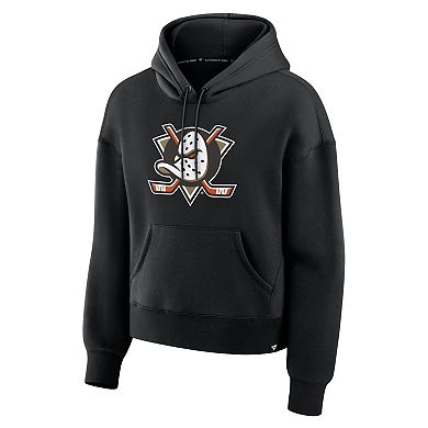 Women's Fanatics Black Anaheim Ducks Essential Hoodie