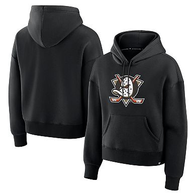Women's Fanatics Black Anaheim Ducks Essential Hoodie