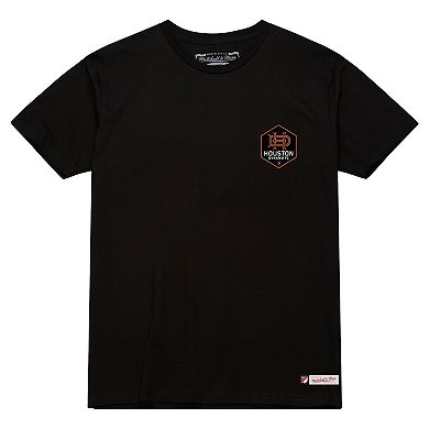 Men's Mitchell & Ness Black Houston Dynamo FC 2-Hit T-Shirt