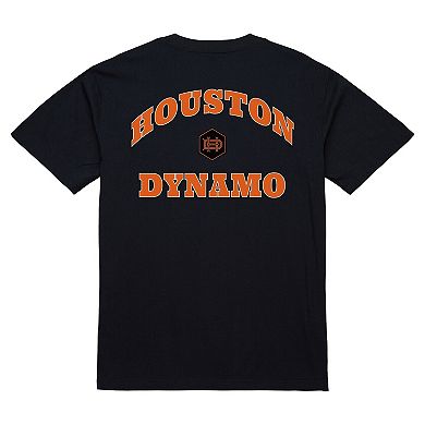 Men's Mitchell & Ness Black Houston Dynamo FC 2-Hit T-Shirt