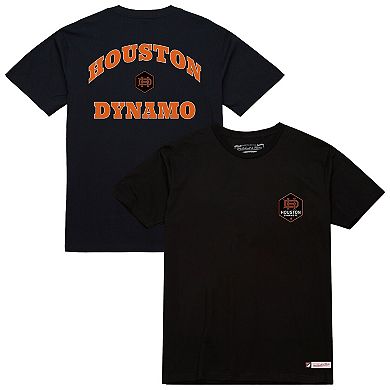 Men's Mitchell & Ness Black Houston Dynamo FC 2-Hit T-Shirt