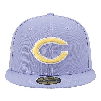 Men's New Era Light Purple Chicago Bears Lavender Bloom 59FIFTY Fitted Hat