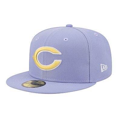 Men's New Era Light Purple Chicago Bears Lavender Bloom 59FIFTY Fitted Hat