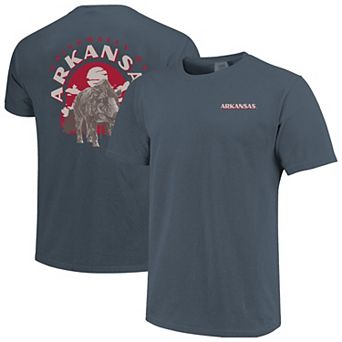 Men's Navy Arkansas Razorbacks Comfort Colors Team Statue T-Shirt