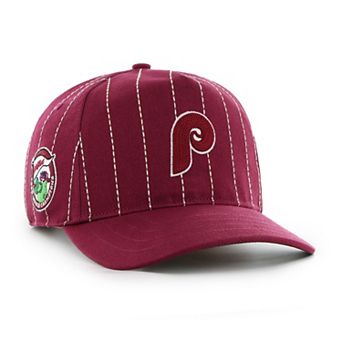 Men's '47 x Rawlings Burgundy Philadelphia Phillies Pinstripe Hitch Adjustable Hat
