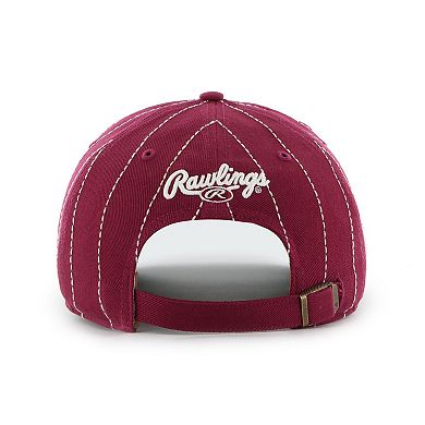 Men's '47 x Rawlings Burgundy Philadelphia Phillies Pinstripe Hitch Adjustable Hat