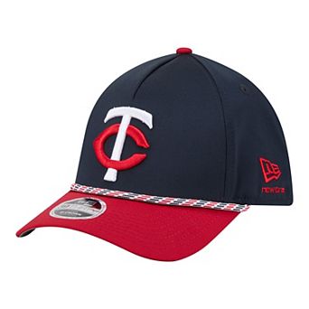 Men's New Era Navy/Red Minnesota Twins Rope M-Crown A-Frame 39THIRTY Flex Hat