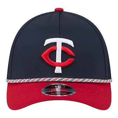 Men's New Era Navy/Red Minnesota Twins Rope M-Crown A-Frame 39THIRTY Flex Hat