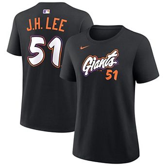 Women's Nike Jung Hoo Lee Black San Francisco Giants City Connect Name & Number T-Shirt