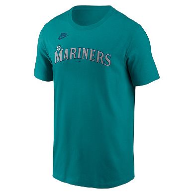 Men's Nike Ken Griffey Jr. Teal Seattle Mariners Cooperstown Collection Name & Number T-Shirt