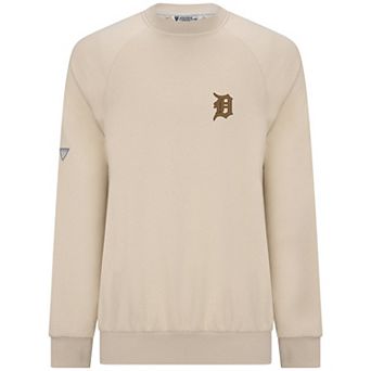 Men's Levelwear Khaki Detroit Tigers Connect Logo Sweatshirt