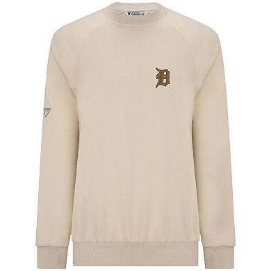 Men's Levelwear Khaki Detroit Tigers Connect Logo Sweatshirt