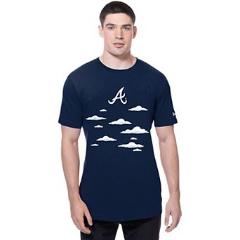 Men's New Era Navy Atlanta Braves MLB x Simpsons 2026 Collab Clouds T-Shirt